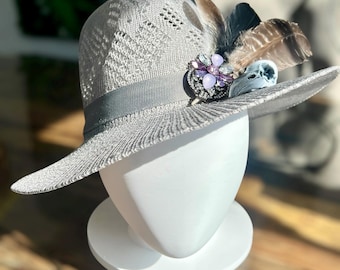 The Village Witch Sun Hat / Fedora - witchy, goth, boho, alternative, unisex