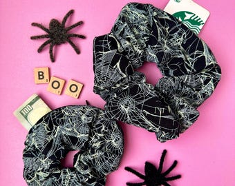 Spider Web Pocket Scrunchie