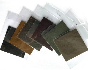 Waxed (Rustic Brown) Cotton Patch x 2