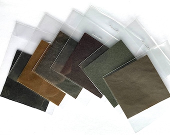 Waxed (Olive) Cotton Patch x 2