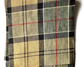 Tartan Repair Material (Barbour Dress Pattern) 12 X 25cm