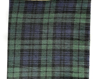 Tartan Repair Material (Barbour Blackwatch Pattern) 12 X 25cm