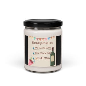 Geburtstags-Wunschliste Duftende Sojakerze - 9oz