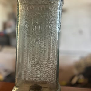 Buzón vintage de cristal transparente