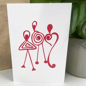 Biglietti d'auguri vuoti della famiglia Kai - Biglietti di auguri vuoti in 7 colori vivaci