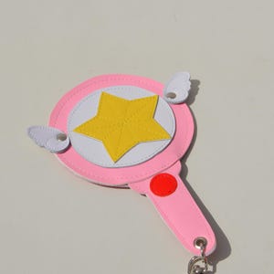 Porta-cartões, Card Captor Sakura Magic Wand, porta-credenciais, chaveiro