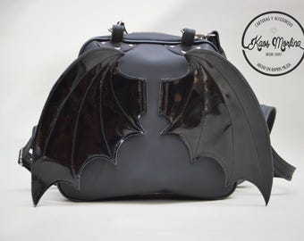 betsey johnson black bat winged glitter mini backpack Cute Little Betsey Johnson Bat Backpack