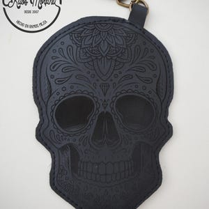 Kartenhalter, Sugar Skull, Ausweishalter, Schlüsselanhänger