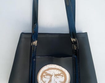 Small faux leather bag, Juan Salvo, comic book version &quot;El Eternauta&quot; 1957. From Argentina to the world