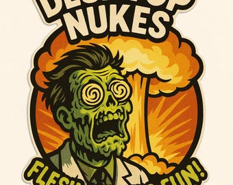 Desktop Nukes Flesh Melting Fun Sticker