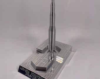 CNC Machined Aluminum Miniature Minuteman l Missile LGM-30A ICBM + Silo 1:134