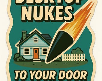 Desktop Nukes Mach 23 Warhead Delivery Sticker