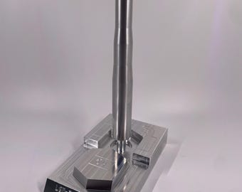 CNC Machined Aluminum Miniature Sentinel Missile LGM-35A ICBM + Silo 1:134