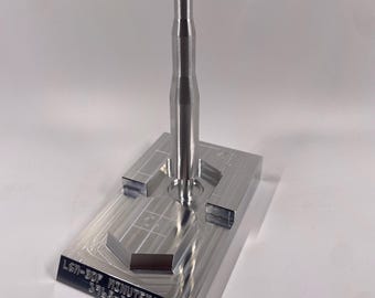 CNC Machined Aluminum Miniature Minuteman ll Missile LGM-30F ICBM + Silo 1:134