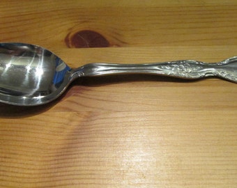Vintage Stainless Steel Serving Spoon Tablespoon Rebacraft Candace Andrea Reed & Barton