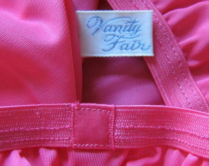 Vintage Nylon Half Slip Bright Rose Pink Vanity Fair Small - Etsy