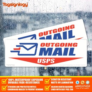 Outgoing Sticker Outgoing Mail Sign - Etsy