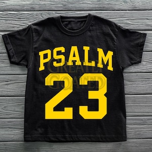 Psalm 23 PNG | Bold Faith Graphic | Transparent Background | Instant Download | Religious Shirt Design