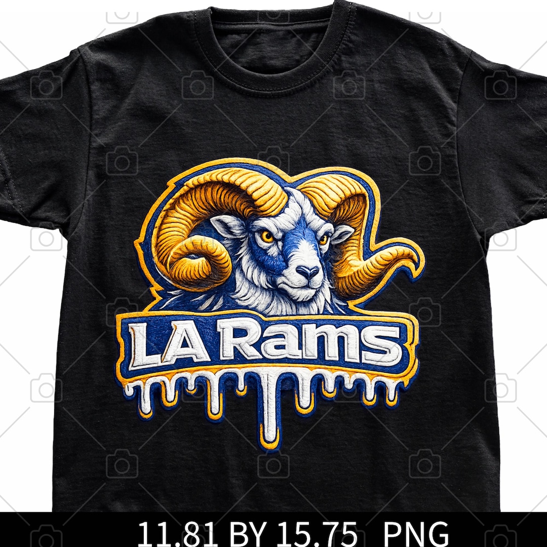 Nfl Drip Rams LA Rams Mascot Drip PNG | School Spirit DTF Transfer | Rams Shirt ...