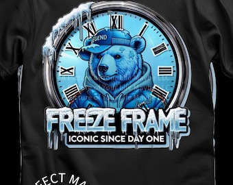 Freeze Frame Iconic Since Day One PNG transparent file | Legend Blue 11 Matching Digital Design | Transparent File for Cricut & Silhouette