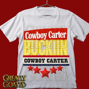 Cowboy Carter Buckin’ Inspired PNG | Instant Download | Transparent Design Only