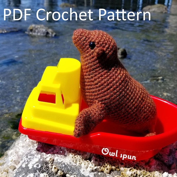 Sea Lion Amigurumi Crochet Pattern PDF