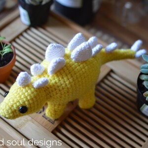 Triceratops Stegosaurus Dinosaur Amigurumi Crochet Pattern PDF Bundle Pack image 4
