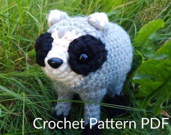 Jimothy Seattle Raccoon Crochet Amigurumi Pattern PDF