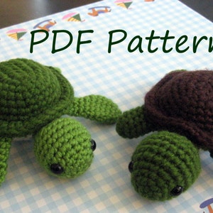 Turt the Turtle Amigurumi Crochet Pattern PDF