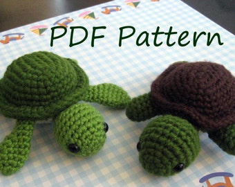 Turt the Turtle Amigurumi Crochet Pattern PDF