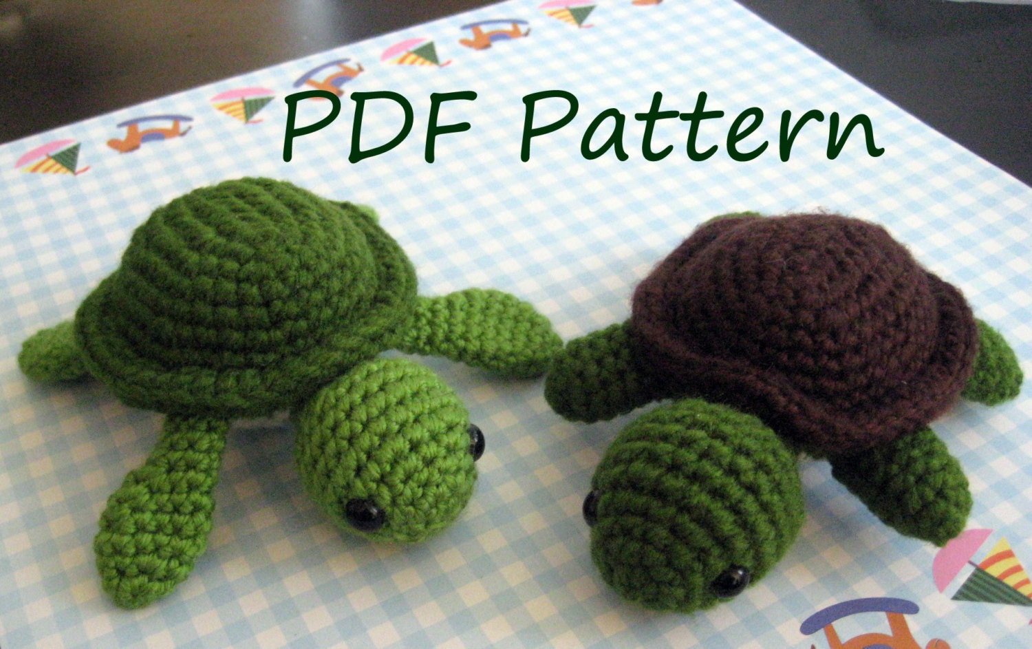 Turt the Turtle Amigurumi Crochet Pattern PDF