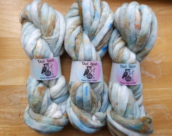 Hand Dyed COTTON Sliver Roving Easy to Spin Cotton /  Colorway - Ruyao Teapot