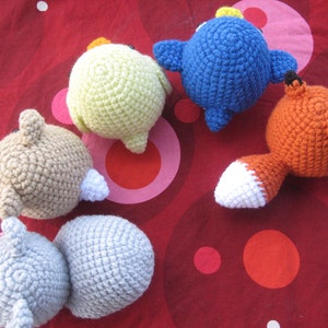 Amigurumi Crochet Critter Pattern Squirrel, Fox, Penguin, Chick, Fox and more image 3