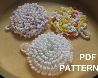 Ultra Nubby Scrubby Tawashi Dishcloth Crochet Pattern