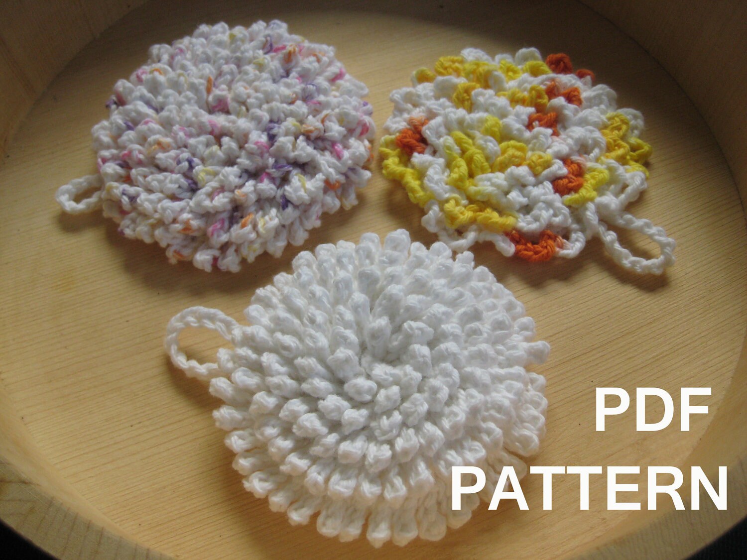 Ultra Nubby Scrubby Tawashi Dishcloth Crochet Pattern