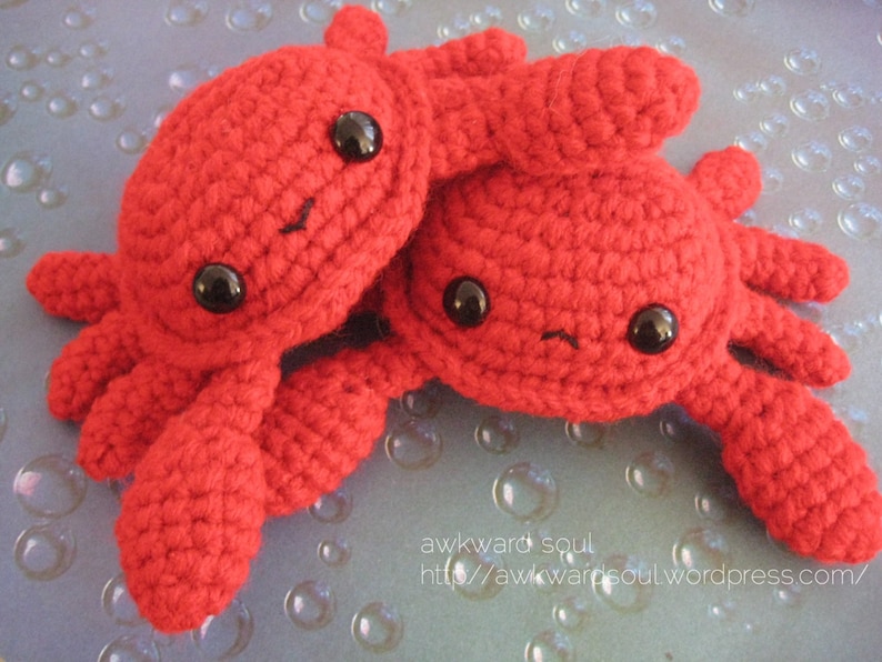 Crab Amigurumi Crochet Pattern PDF 3 - изображение.