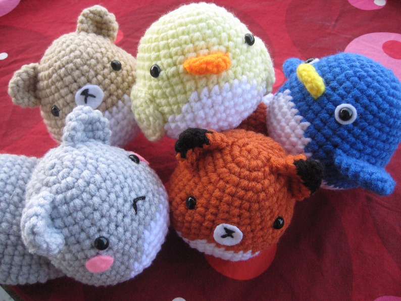 Amigurumi Crochet Critter Pattern Squirrel, Fox, Penguin, Chick, Fox and more image 4