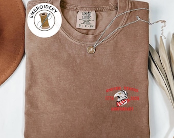 Camisa Comfort Colors, camiseta con águila patriótica bordada, camiseta de Estados Unidos, camiseta del Día de la Independencia, camiseta 250 años de libertad