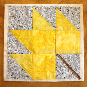 Maple Leaf Nine Patch Quilt-as-You-Go Pattern PDF Download image 8