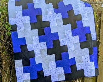 Modern Plus Lap Quilt Pattern: Beginner Friendly (PDF Download)
