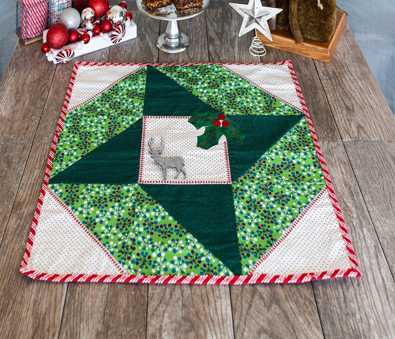 Christmas Wreath Quilts: Four Easy Holiday Patterns with | Etsy