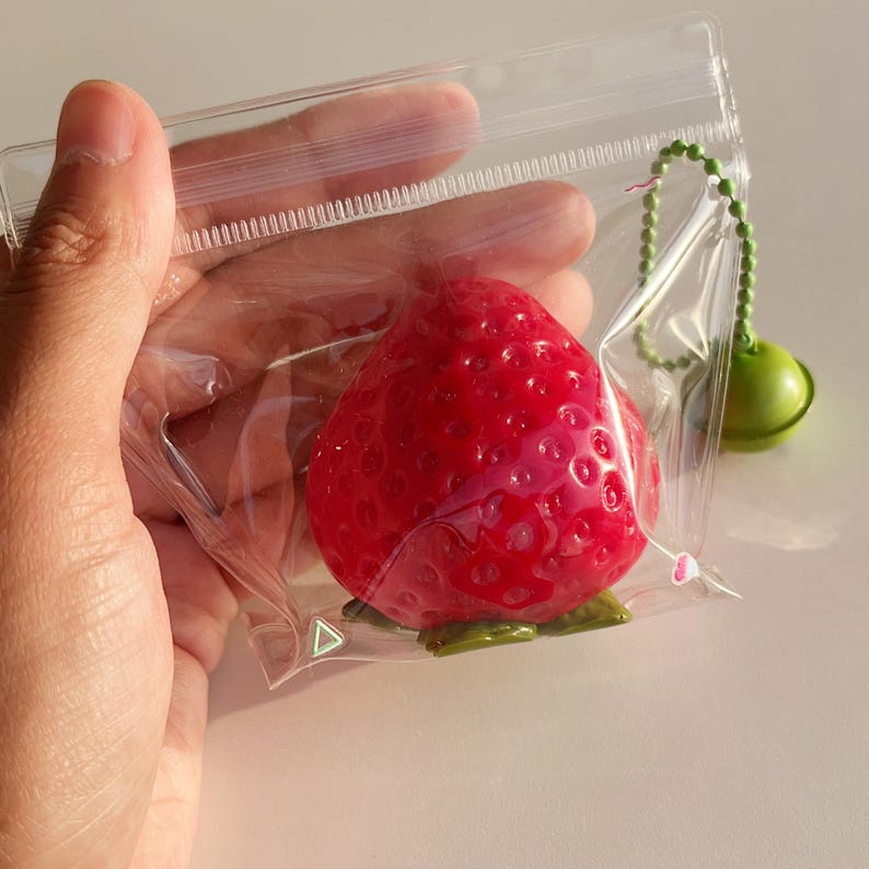 Handmade Strawberry Taba Squishy: Food-Grade Silicone, Fidget Stress Relief Toy, Hand-Exercise Gift, Kids, Sticky imagem 11