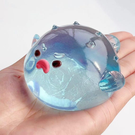 Pufferfish Squishy, Handmade, Taba Squishy, Stress relief Toy, GF, Funny, Gift, Kids, birthday, 95g