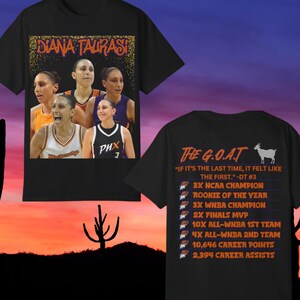 Diana Taurasi G.O.A.T. Tee: Phoenix Mercury Fan Shirt