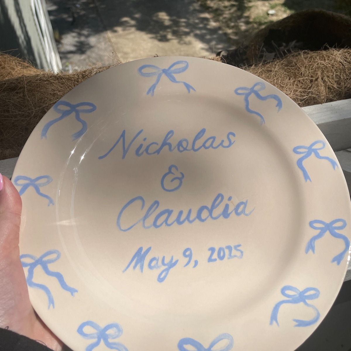 Personalized 9.75 Wedding Cake Plate - Etsy