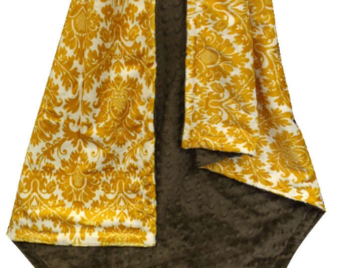 gold baby blanket