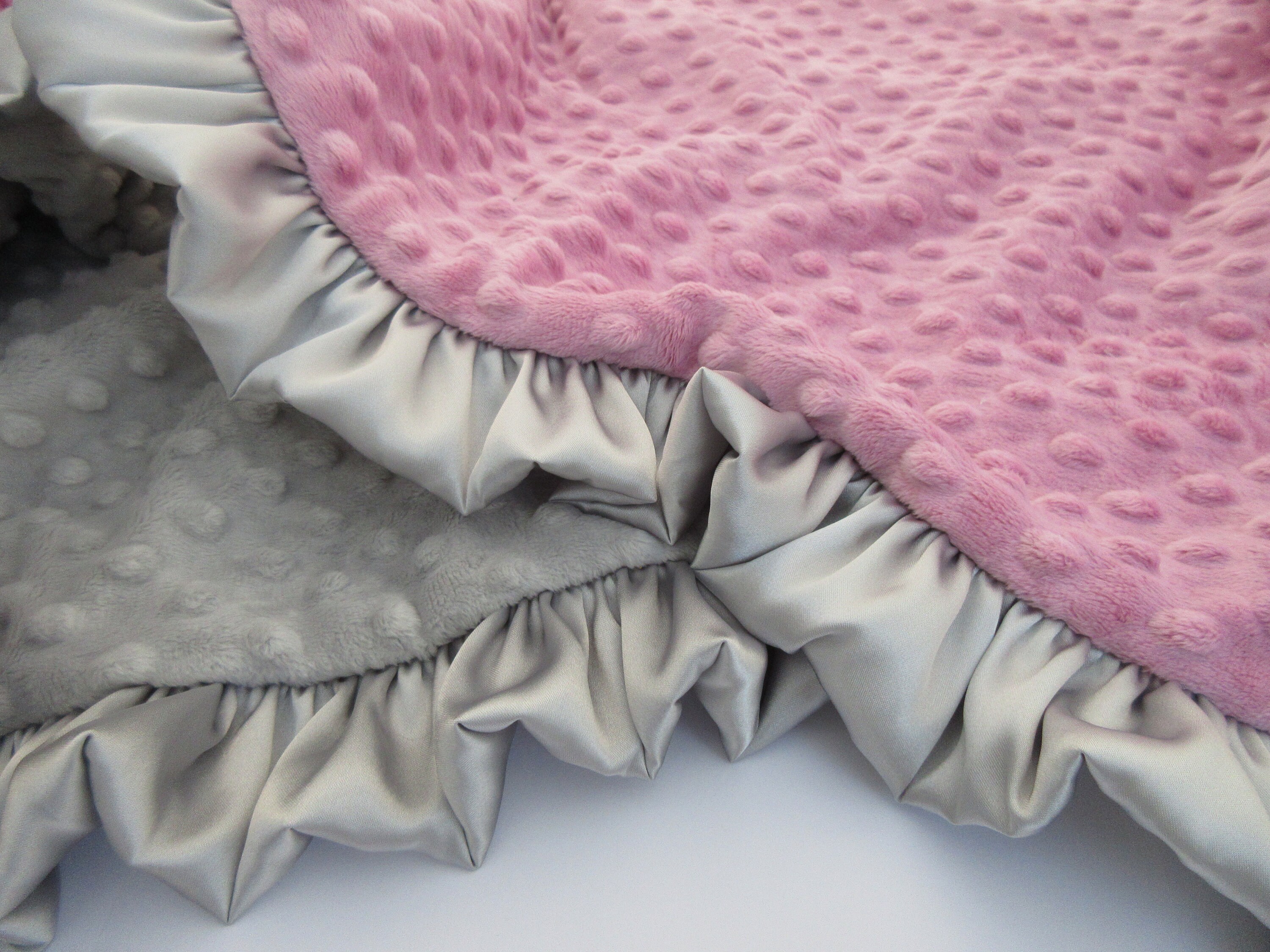 rose gold baby blanket