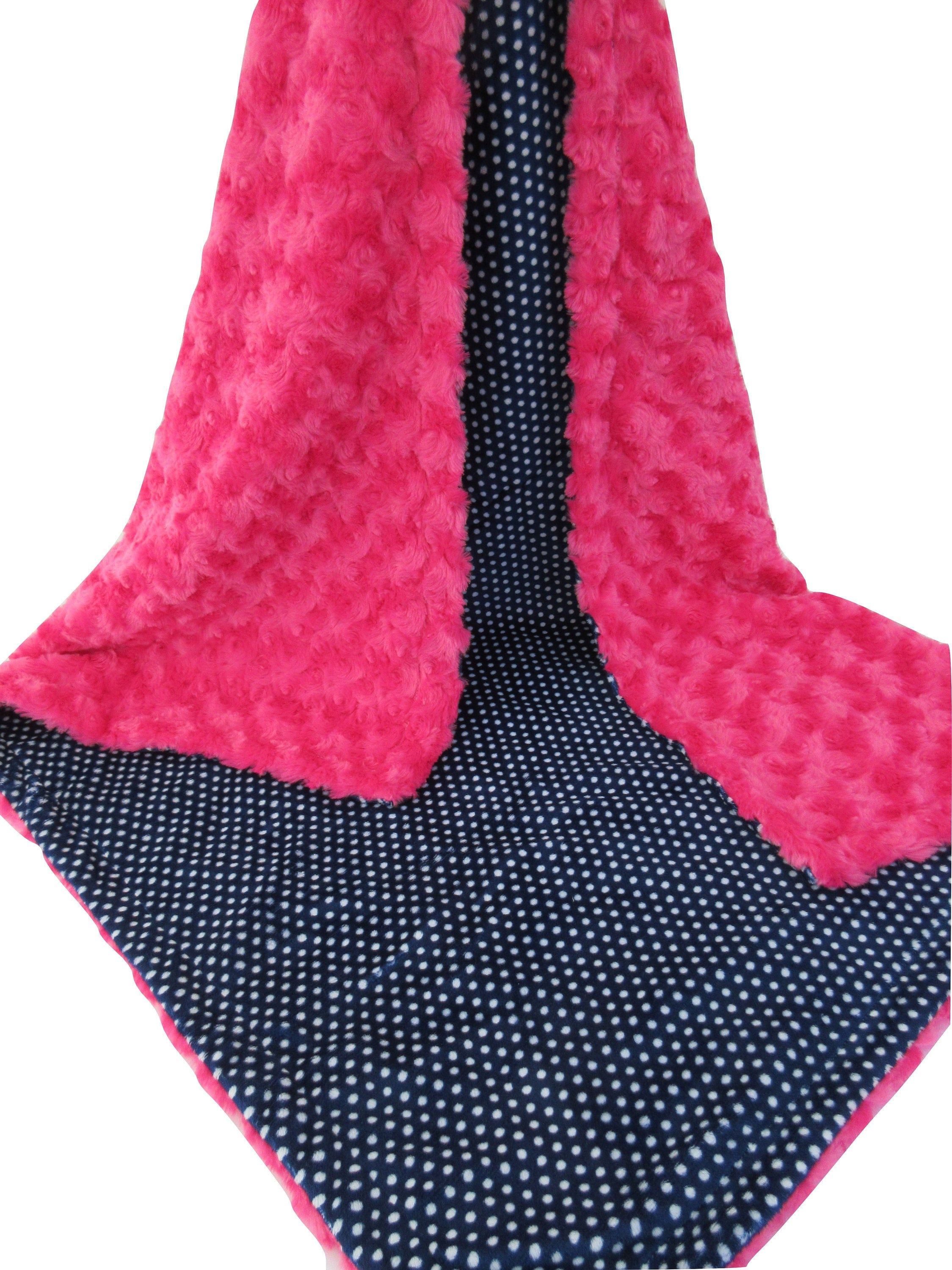 hot pink baby blanket