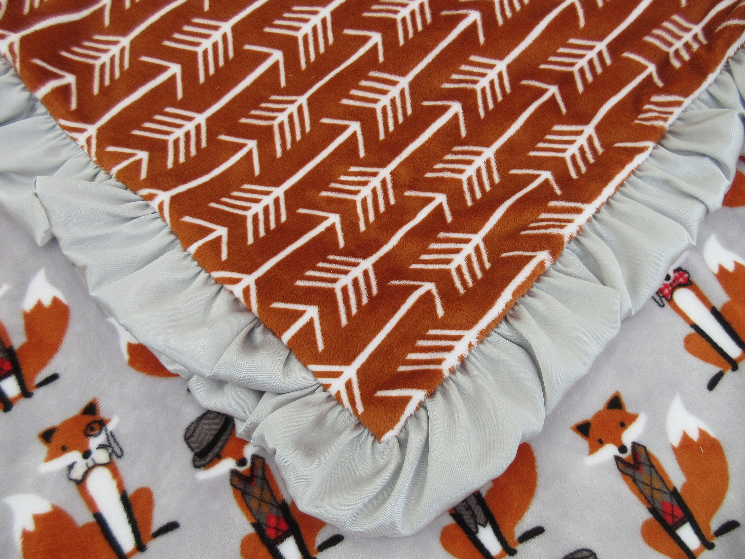 burnt orange swaddle