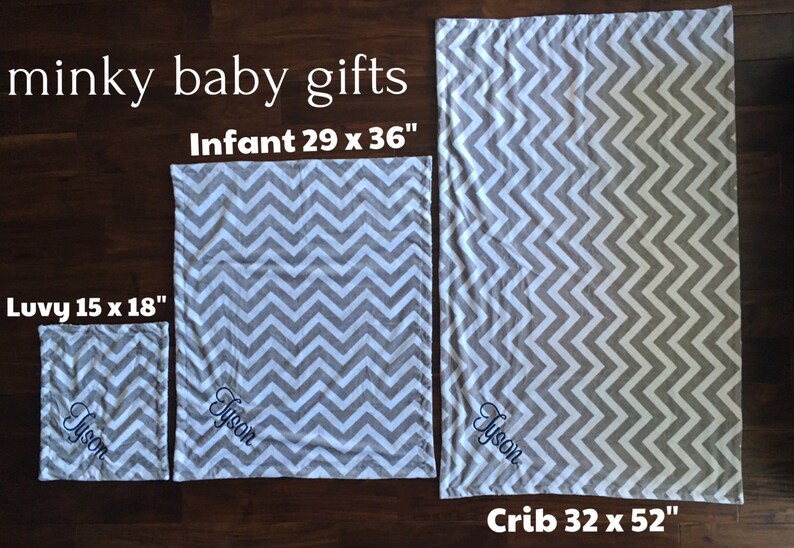 Personalized Navy Minky Dot, Baby Boy Gift, Baby Shower Gifts, Paired With Silver Swirl Minky or You Choose Coordinating Secondary Color 画像 4